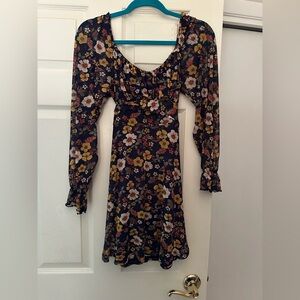 Floral Long Sleeve Dress size medium